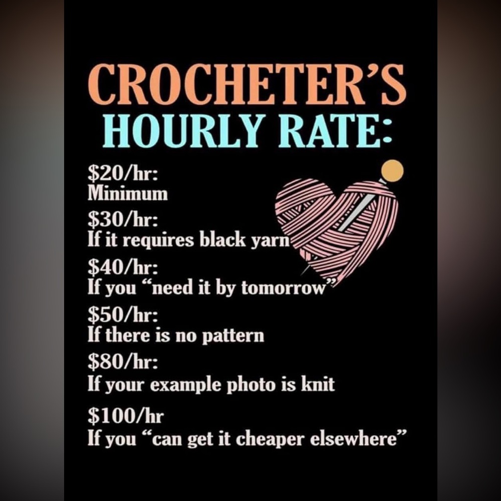 Hand Crafted Crochet Lover's Poster